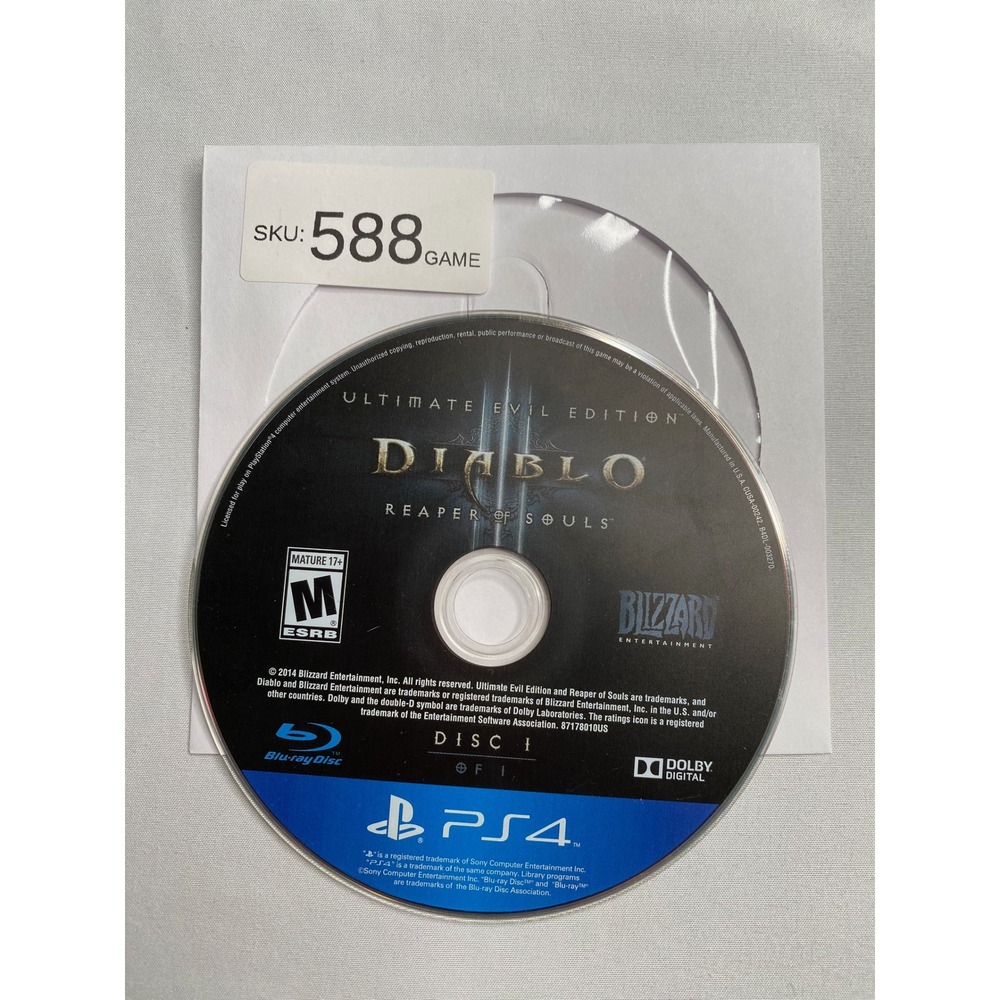 Diablo III Reaper of Souls Ultimate Evil Edition Sony PS4